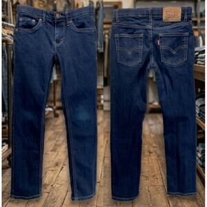 Levi's 510 Skinny Adjustable Waist Jeans Boys Size 8 Regular Actual 24x23 NWOT